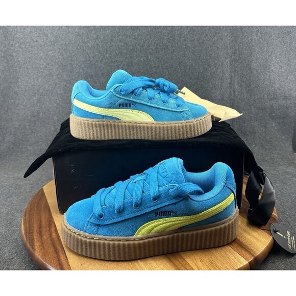 PUMA x Fenty Creeper Phatty Jr Speed Blue / Lime Pow / Gum Kids Sz 5.5 - Picture 1 of 9